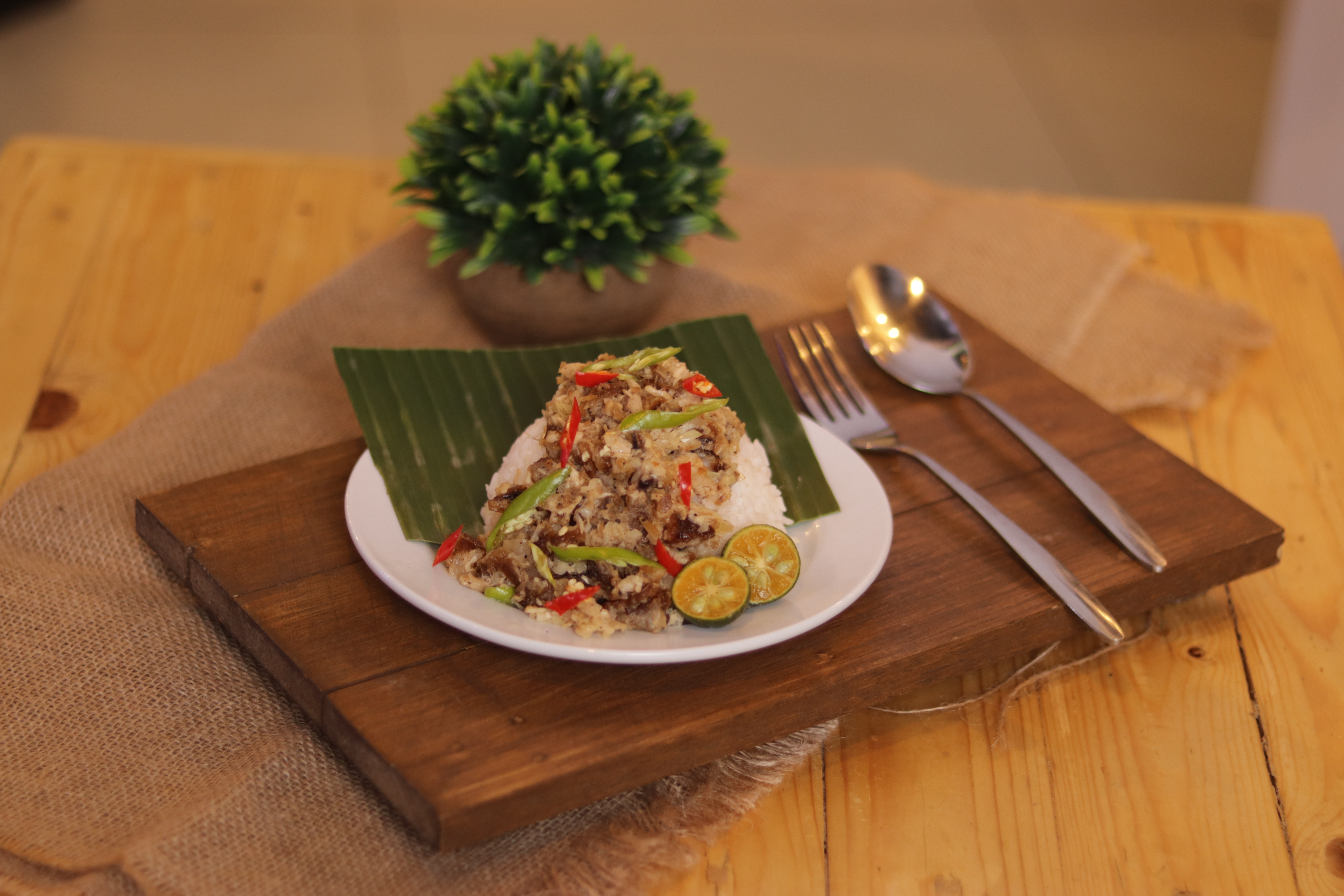 Crispy Sisig w/Rice